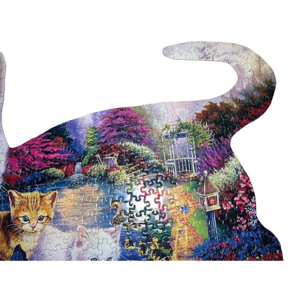 Master Pieces Shaped Puzzle 550 pc Large Pieces Kitten Tales - complete - Picture 7 of 9